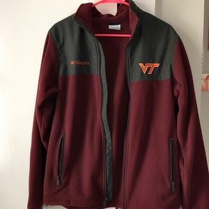Virginia Tech Hokies Columbia Fleece Coat Jacket